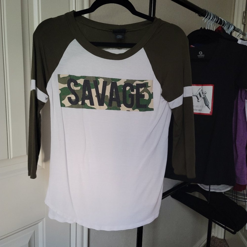 Womens baseball tee